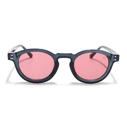 Eyejack Unisex Pink Lens & Blue Round Sunglasses with image 3