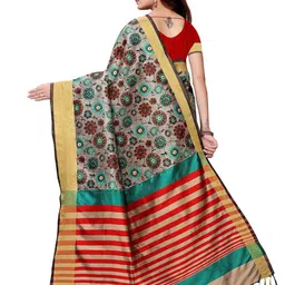 KALINI Floral Printed Saree image 3