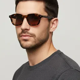 goglassic Unisex Brown Lens & Brown Rectangle Sunglasses with-picture-10