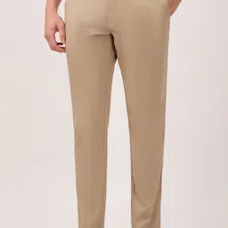 Parx Men Smart Tapered Fit Mid-Rise Trousers-image-54