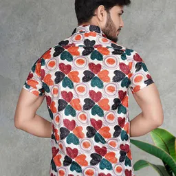 MARMIC FAB Men Classic Slim Fit Opaque Printed Casual Shirt image 4