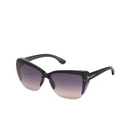 Tom Ford Women Half Rim Butterfly with UV Protected Sunglasses FT0457 67 20B-picture-13
