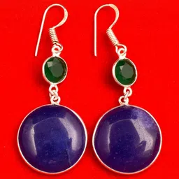 AAR Jewels Silver-Plated Alloy Topaz Drop Earrings image 3