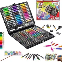 radhetax Deluxe art Set for kids | Drawing & Painting kit (150 Pcs Set) image 2