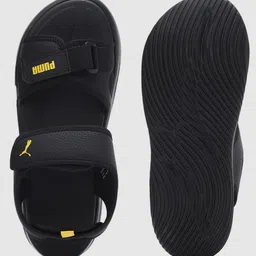 Men PUMA Men Softride Seave Proplex Sandals (Black , 9) Sandal image 5