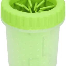 jainsons pet products Portable Dog Paw Cleaner Foot Washing Cup with Silicone Bristles, Small, Green Pet Spa Kit-picture-22