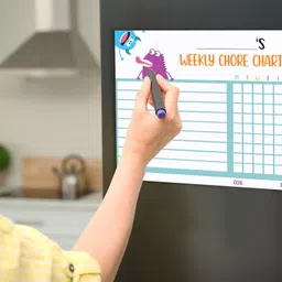 inkdotpot Magnetic Whiteboard Weekly Chores Charts Chore Chart for Refrigerator-Z7 image 5