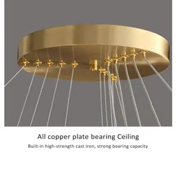 stello Modern Triple Ring Modern LED Chandelier with adjustable designer light image 3