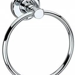 rapchika Stainless Steel Towel Ring for Bathroom/Wash Basin/Napkin-Towel Hanger/Bathroom Accessories (Chrome-Round) - Pack of 1 SILVER Towel Holder (Stainless Steel) SILVER Towel Holder-picture-21