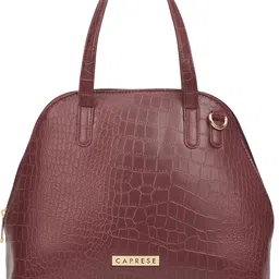 Basil Satchel Medium Cherry Red Shoulder Bag for Women Messenger Bag-image-35