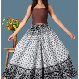 tankaviss Women Printed Regular White Skirt-picture-20