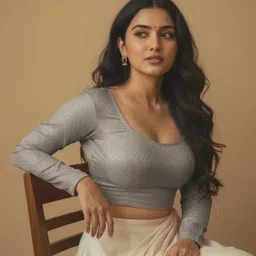 priyanka textiles Round Neck Women Blouse-picture-23