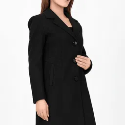 hallinton Tweed Solid Coat For Women image 4