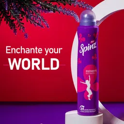 spinz Enchante & Blue Bounce Perfumed Deo for Women, Combo Pack, (200ml x 2) Deodorant Spray-For Women image 3