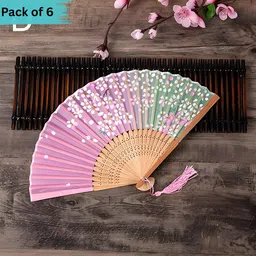 amaco Wooden Hand Chinease/Japanese fan Handmade Bamboo Hand Held Fan AW 328-picture-48