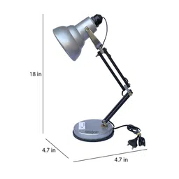 billiejean Royal Silver Adjustable Study Lamp With Aluminium Base image 2