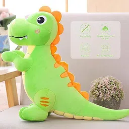 zexsazone Cute Animal soft toy Dinosaur Green | Plushie Soft Toys for Kids - 32 cm image 1