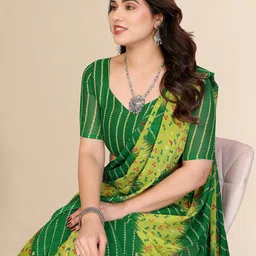 Moda Rapido Bandhani Printed Saree image 4