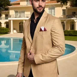 printcultr PRINTINDIA Single Breasted Double Vent Blazer image 4