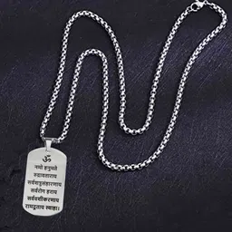 M Men Style Silver-Plated Geometric Pendants image 1