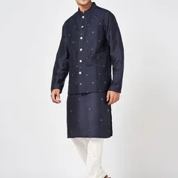 indus route by Pantaloons Embellished Nehru Jacket image 5