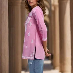 KALINI Women Ethnic Motifs Embroidered Thread Work Kurta image 3