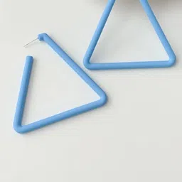 Senshi Triangle Shaped Hoop Earrings-picture-38