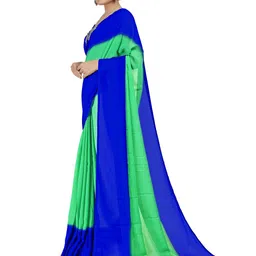 Moda Rapido Women Colourblocked Saree With Blouse Piece image 3