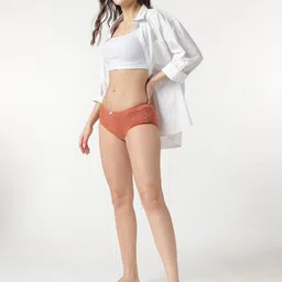 Marks & Spencer Pack Of 3 Hipster Briefs T613012KBURNT SIENNA image 5