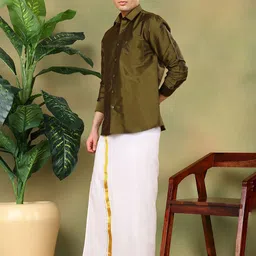 TATTVA Men Classic Slim Fit Casual Chest Pocket Detailing Shirt-picture-22