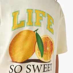 Juniors by Babyshop Girls Typography Printed Extended Sleeves Applique T-shirt image 3