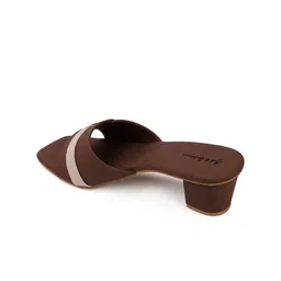 Mast & Harbour Women Colourblocked Square Toe Block Heels Sandals image 4