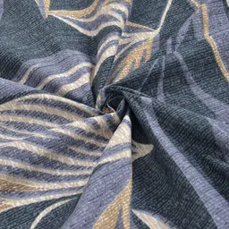 Arrabi Navy Blue & Blue 350 TC King Bedsheet with 2 Pillow Covers image 3