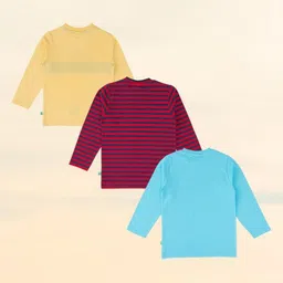 BAESD Boys 3 Striped Applique T-shirt image 2