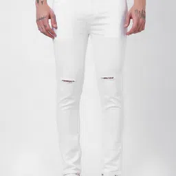 MAAHIT Men Slim Fit Mid-Rise Low Distress Stretchable Jeans-picture-34