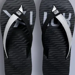 Hilux Men Black Synthetic Flip Flops image 5