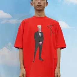 KNN Calcutta Unisex Printed Drop-Shoulder Sleeves Applique T-shirt-picture-14