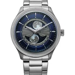 Titan Men Skeleton Dual Moon Phase Bracelet Style Straps Analogue Watch 10050SM01-picture-39