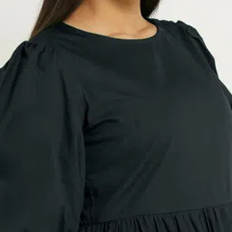 Krunal Raiyani Women Round Neck Fit & Flare Midi Dress image 3