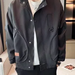 StyleCast Stand Collar Open Front Jacket-picture-23