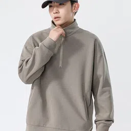 StyleCast Men Mock Collar Long Sleeve Cotton Sweatshirt-picture-27