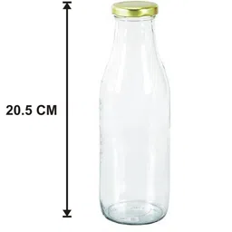 SOMIL Set Of Transparent Glass Water Bottle image 5
