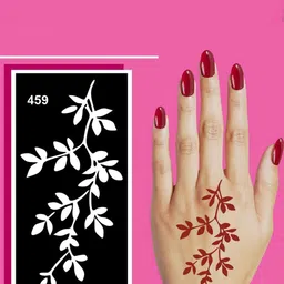 VOORKOMS Mehndi Design Stencil Sticker-picture-33