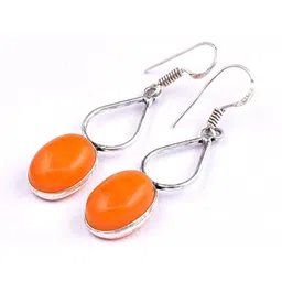 AAR Jewels Rhodium-Plated German Silver Quartz Drop Earrings-image-41