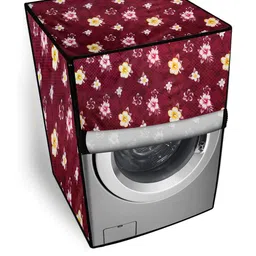The Furnishing Tree Red PVC Washing Machine Covers-picture-39