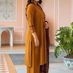 Moda Rapido Women Ethnic Motifs Printed Kurta with Palazzos & Dupatta image 2
