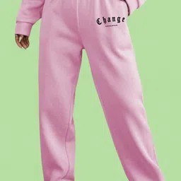 SAAHASAM Women Printed Relaxed Loose Fit Joggers Trousers-picture-31