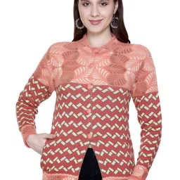 Chatanya Women Chevron Cardigan-image-51