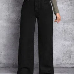 Trendy Looks Women Comfort Straight Fit High-Rise Slash Knee Jeans-picture-29