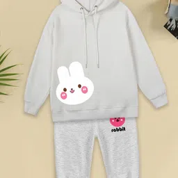 FOREVER FRIDAY Girls Printed Pure Cotton Sweatshirt With Jogger-picture-23